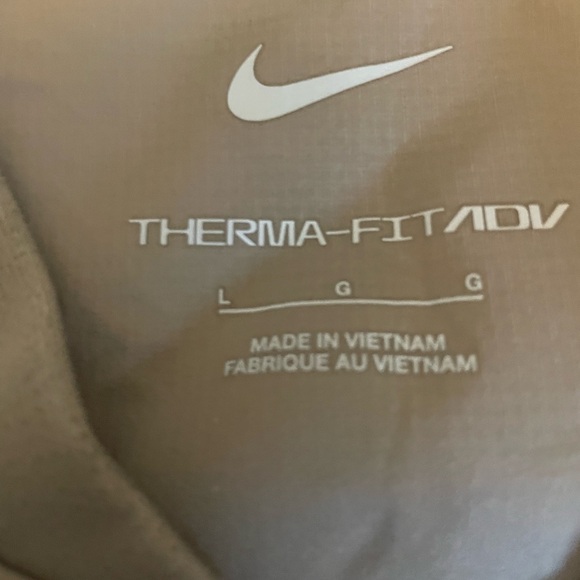 Nike Golf Therma-fit ADV Vest Jacket Water Repellent - Light Brown - Men’s Large - Picture 6 of 8